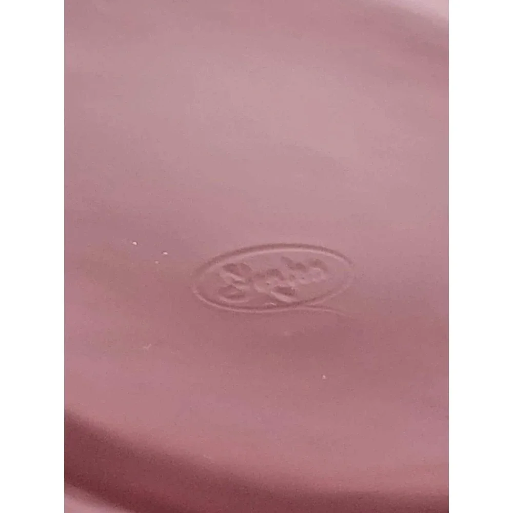 Fenton Satin Glass‎ Lily of the Valley Rose Bowl Plum Pink Vintage Art Glass